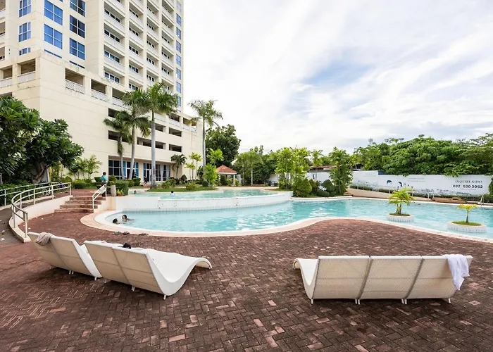 리조트 La Mirada Residence, Large 1 Bedroom Condo, Ocean Views, Beaches, 3 Pools, Restaurants 막탄